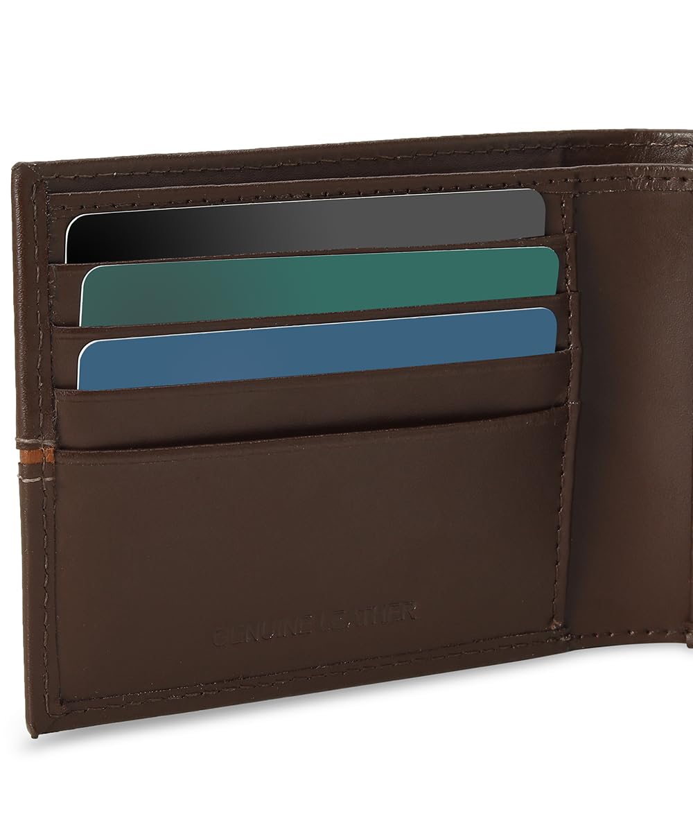 Puma Unisex-Adult Leather Stripe Wallet, Chocolate (9105502)