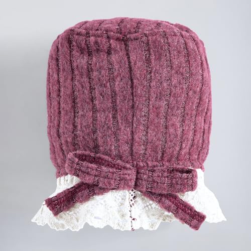 Hopscotch Girls Burgundy Full Sleeves Lace Embellished Onesie For Age (9-12 Months)
