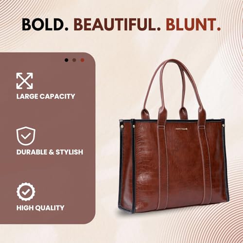 Bagsy Malone Women's Large Sized Hand Bag With Adjustable & Detachable Sling Strap And Top Handles