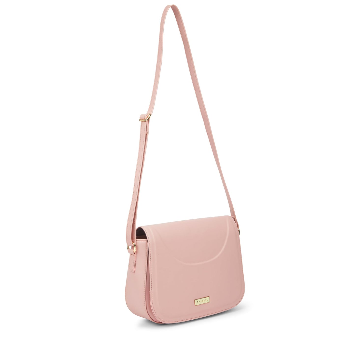 Caprese Greta Medium Sling Bag for Women with Adjustable Strap & Magnetic Button Closure for Comfortable Wear | Versatile Handbag for Everyday Use, Travel, and Special Occasions (Dark Pink)