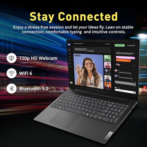 Lenovo V15 Gen 5 15.6" FHD Laptop, Intel Core 7 240H, 16GB DDR5, 3TB Storage(2TB SSD+1TB Docking Station Set), Intel Graphics, Numeric Keypad, HD Webcam, Wi-Fi 6, Win 11 Pro, Black