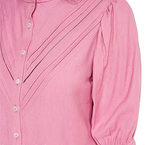 AND Women's Regular Fit Blouse (EE23AB042TTR_PINK XL)