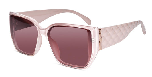 LensKandy Oversized Rectangular Uv400 Protected Uv Protected Sunglasses For Women | 9131-Pink