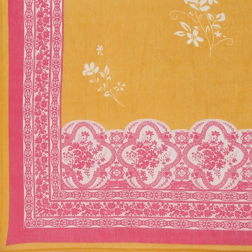 BIBA Women EMBROIDERY STRAIGHT SALWAR KURTA DUPATTA(SKDPARSI GA8889_YELLOW_34)