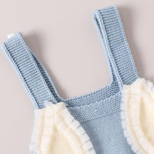 Hopscotch Girls Sleeveless Blue 2-Pc Bunny Ear Pleated Skirt Set For Ages (3-4 Years)