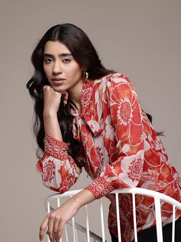 Aarke Ritu Kumar Rust Wild Lupine Shirt