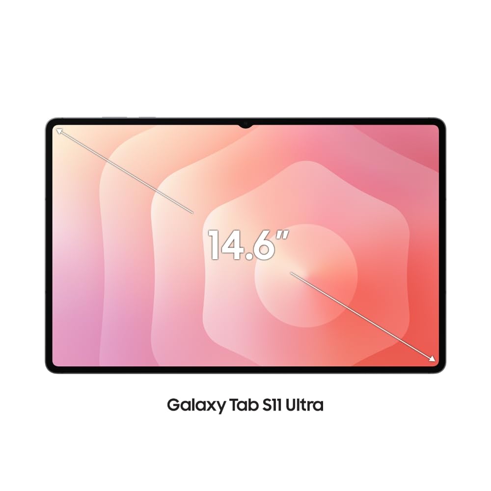 Samsung Galaxy Tab S11 Ultra with AI, S Pen in-Box, 36.9 cm (14.6 inch) Dynamic AMOLED 2X Display, 12 GB RAM, 512 GB Storage, Wi-Fi Tablet, Gray
