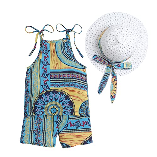 Hopscotch Baby Girls Polycotton Graphic Printed Sleeveless Top and Short Set in Green Color for Ages 12-24 Months