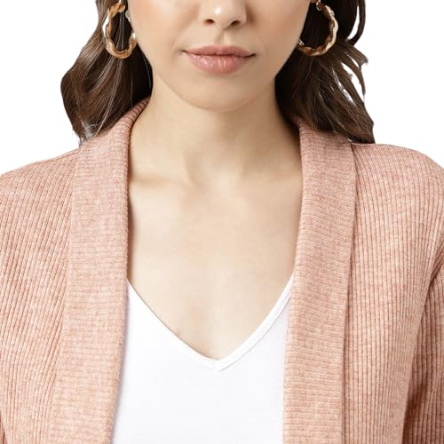 Latin Quarters Women Brown Viscose Rayon Shrug