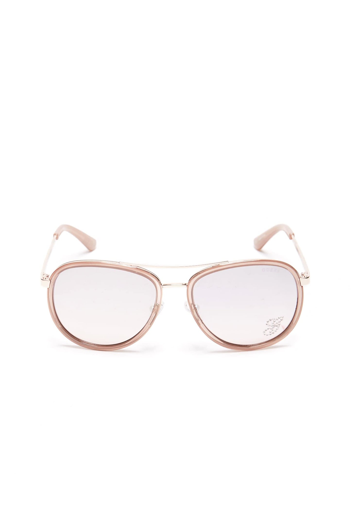 Guess Factory Gradient Aviator Women Sunglasses - (GF6052 28U 57 S |57| Pink Color Lens)