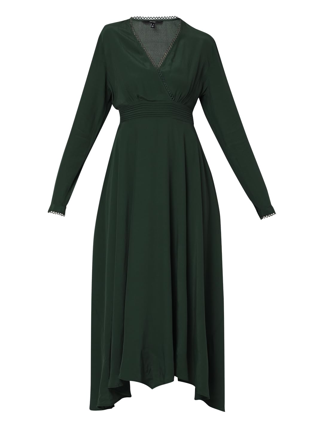 Vero Moda Women's Viscose Fit and Flare Maxi Dress (9010023-Duffel Bag_Duffel