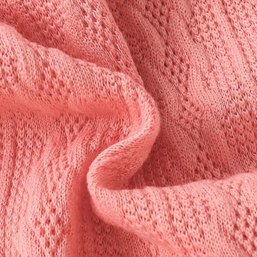 Hopscotch Baby Girls Textured Print Full Sleeves Pink Bodysuits For Ages (18-24 Months)