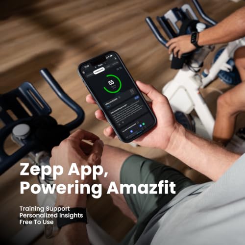 Amazfit Bip Max 50mm Smartwatch, 2.07" AMOLED Display, 20 Days of Battery, GPS, 4GB Storage, Offline Maps, Fitness Tracker, Hybrid Training, 150+ Sports, HYROX Mode, 5 ATM for Android & iPhone, Silver