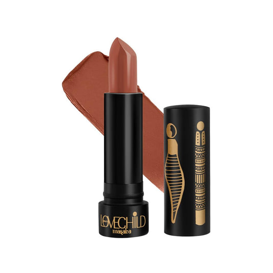 LoveChild Masaba Ultra Matte Reddish Brown Lipstick, Long Lasting Upto 6Hrs, Transfer-Proof, Hydrating & Nourishing Nude Bullet Lipsticks For Women, Sepia Spice, 4.5g