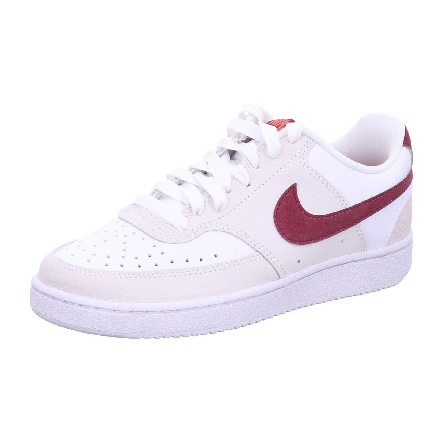 Nike W Court Vision LO-White/Team RED-Adobe-Dragon RED-FQ7628-100-7UK