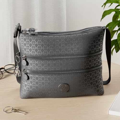 Kipling Womenââ‚¬â„¢s Alvar Crossbody, Super Light, Durable Messenger, Nylon Shoulder Bag, Signature Emb