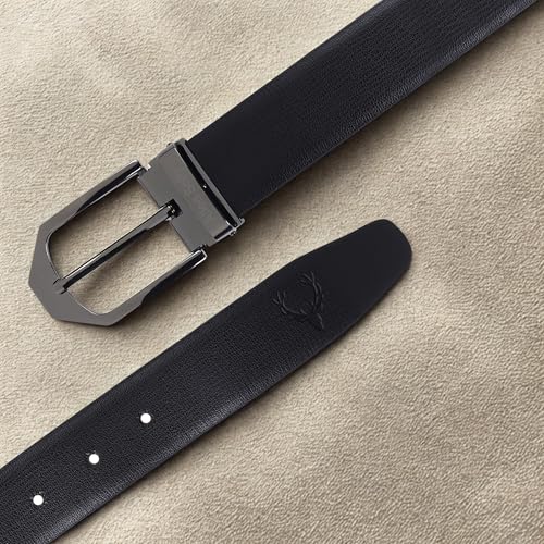 Men Brown Textured Formal Belt