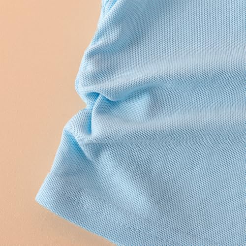 Hoscotch Girls Solid Blue Sleeveless Skirt Set For Ages (2.5-3 Years)