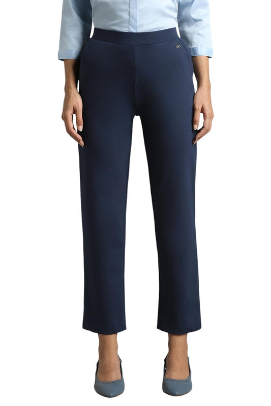 Van Heusen Women's Regular Pants (VWKBFRGFP35140_Navy