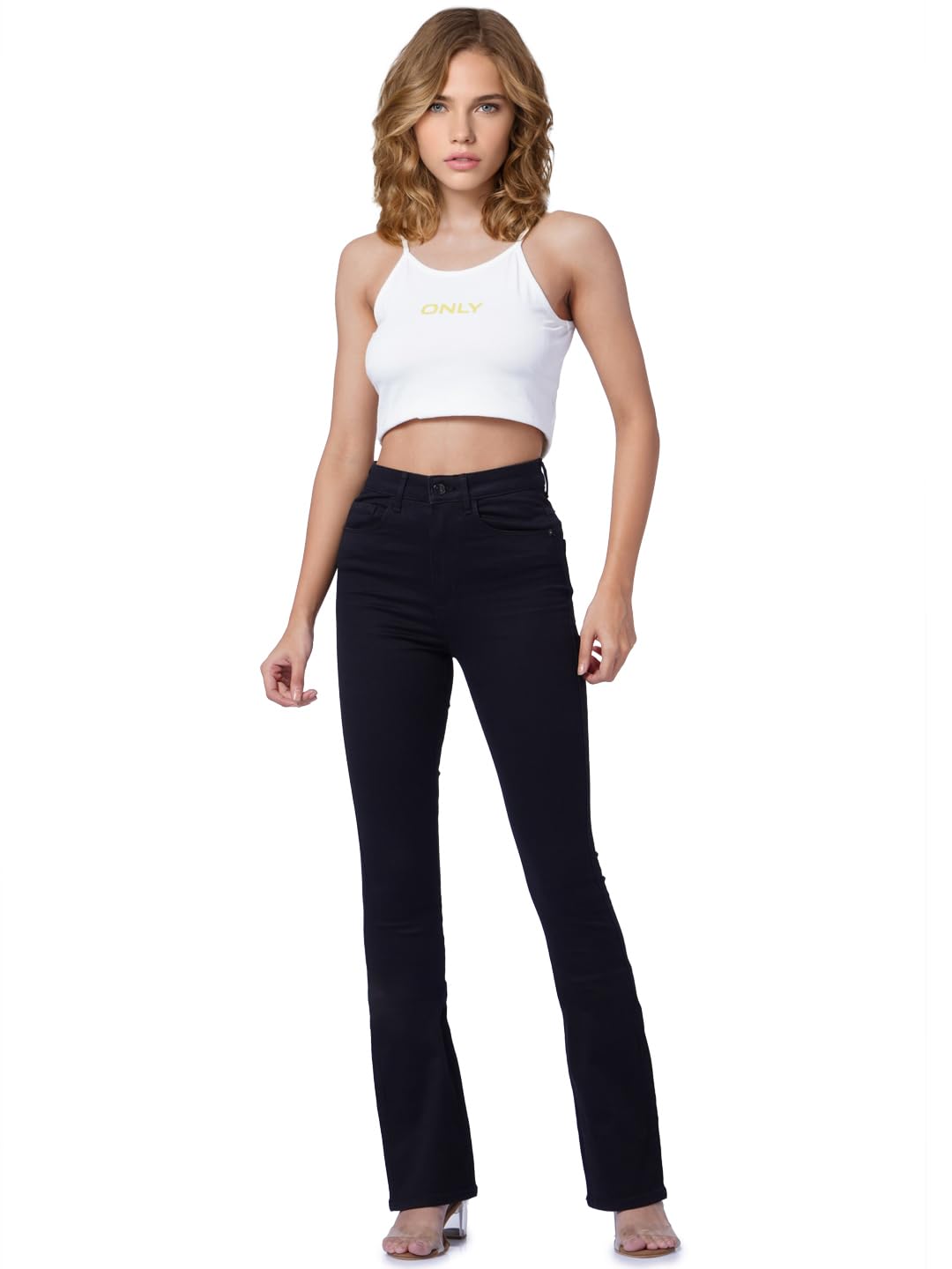 ONLY Women's High Rise Regular Jeans