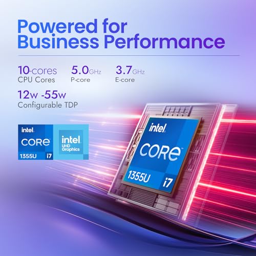 Dell 15 Business Touchscreen Laptop–Intel Core i7-1355U (10-Core), 32GB RAM, 1TB SSD Windows 11 Pro, Office 365 for the Web –15.6" FHD Touch, AI Copilot –2026 New Computer