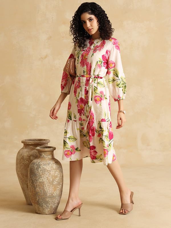 Kazo Elena Midi Dress Pink