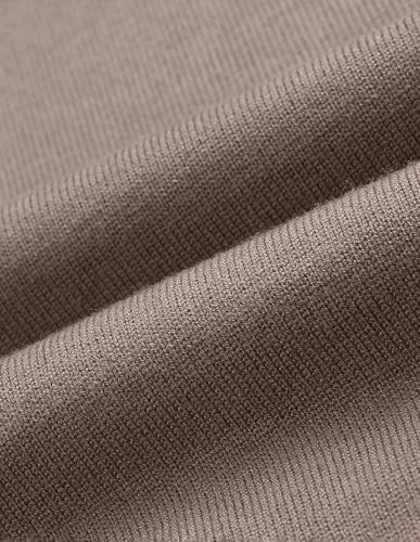 U.S.Polo Association Men's Turtleneck Regular Fit Sweater Light Brown