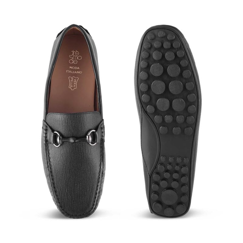 tresmode 240-MILLS Black Loafers for Mens EU/41, UK/7