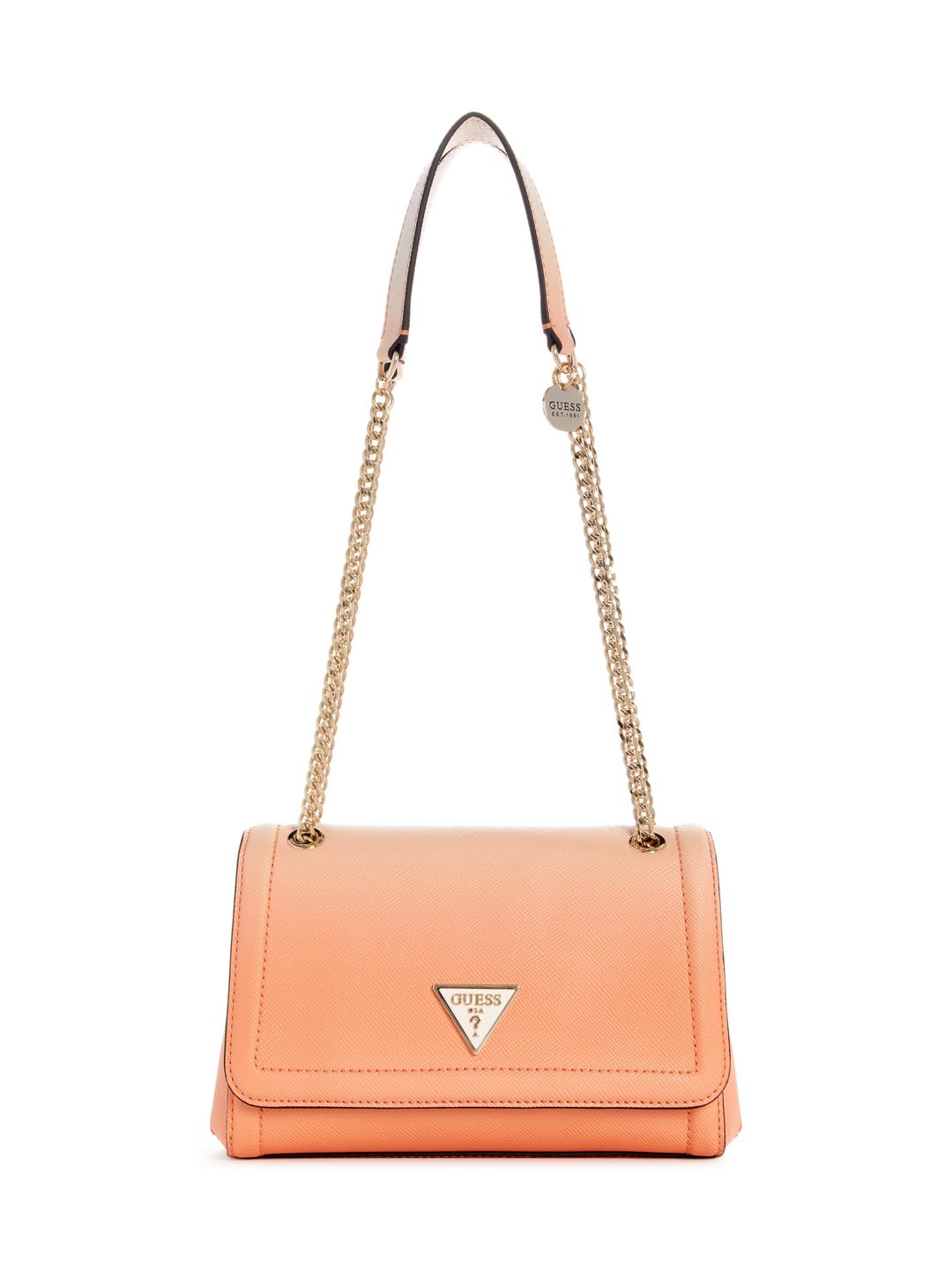 GUESS Women's Orange Textured Sling Bag| Ladies Purse Handbags | Gift For Ladies