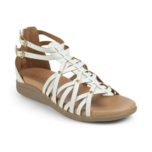 tresmode GREEK White Women's Casual Platform Flats in Size 6 UK / 39 EU