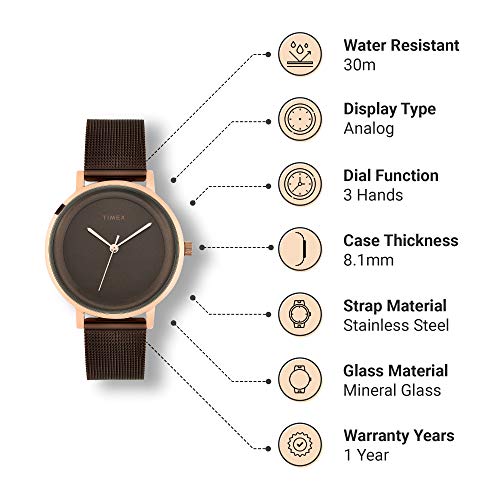 Timex Women Analog Brown-TWEL129SMU03