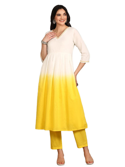 ishin Women Multi Cotton 60x60 Kurta Set