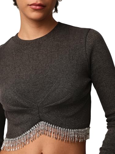 ONLY Women's Slim Fit Black Top