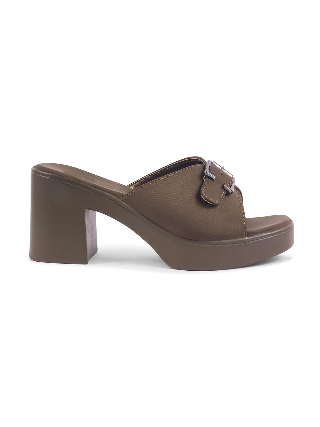 SVYA Comfortable Heel Sandals for Women and Girl. (Mehndi, UK Footwear Size System, Adult, Women, Numeric, Medium, 6)