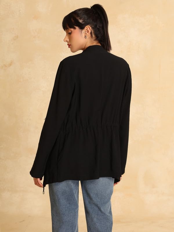 Kazo Waterfall Blazer Black