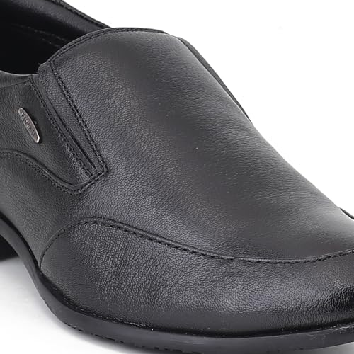 Red Chief Low Ankle Formal Slip On Shoes for Men | Black UK07