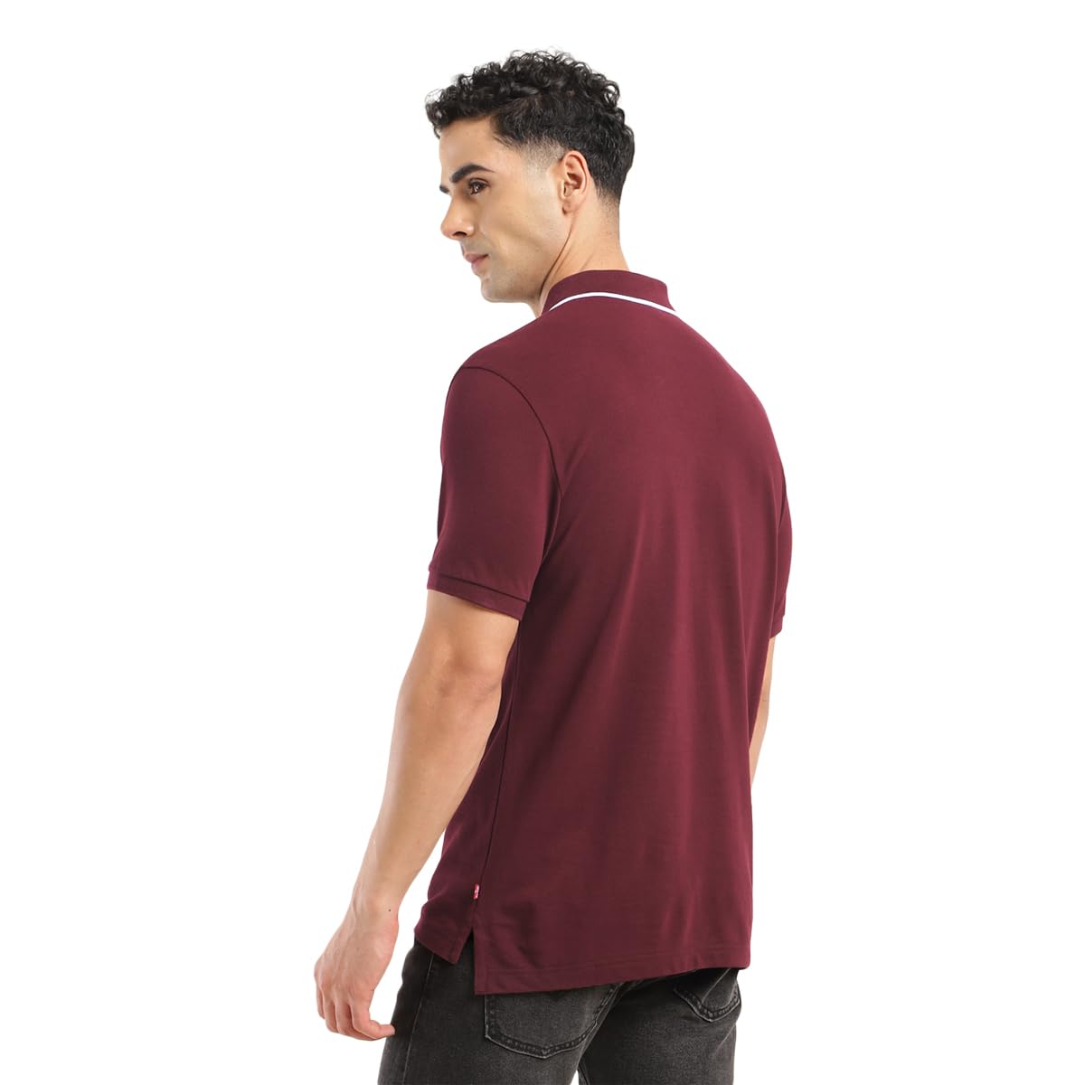 Levi's Men's Solid Regular Fit T-Shirt (A1383-0119_Red