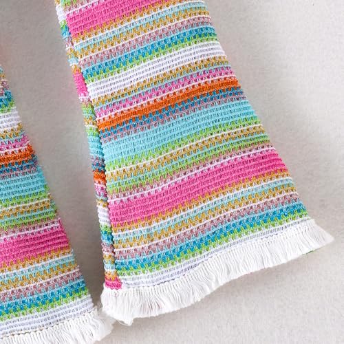 Hoscotch Girls Textured Multi Sleeveless Pant Set For Ages (5-6 Years)