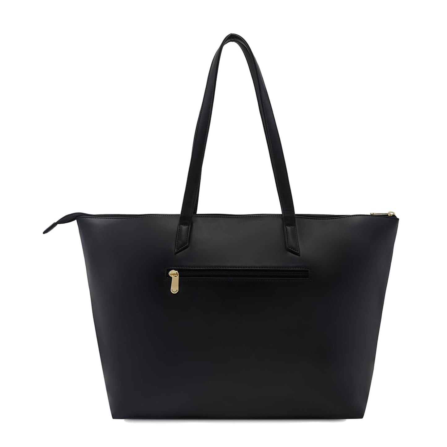 Caprese Shanaya Tote Bag, Large-Black | Stylish Handbag for Women | Spacious, Versatile Office & Daily Essentials Tote | Top Zip Closure