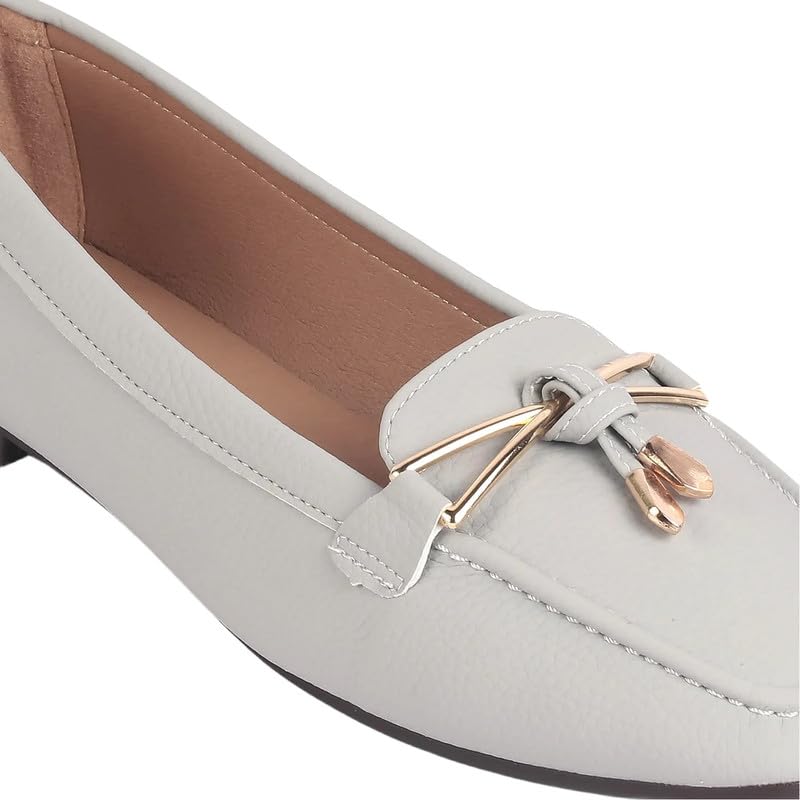 tresmode COYENT Grey Women's Casual Loafers in Size 2 UK / 35 EU