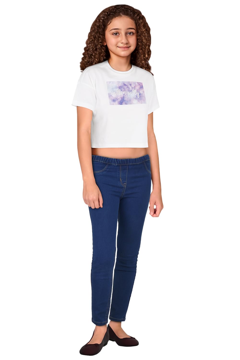 Allen Solly Girl's Regular Jeans (AGDNCJEBV22677_Blue