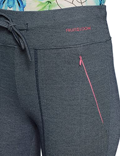 Fruit of the Loom Ultra-Soft Cotton Knitted Pant for Women | Comfortable Fit | Blue Denim Melange. Pack of 1