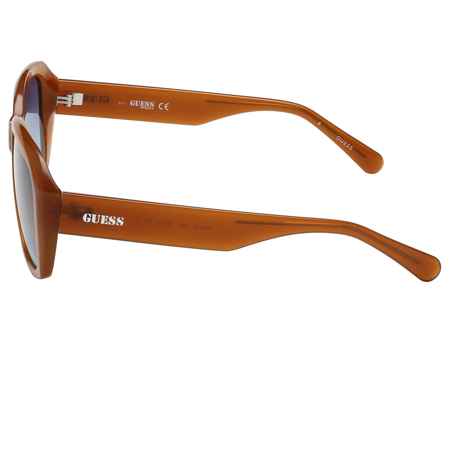 GUESS Gradient Square Women Sunglasses - (GU8233 44W 58 S |58| Blue Color Lens)