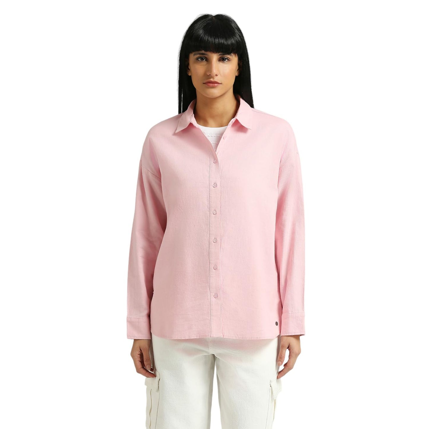 Pepe Jeans Women's Oversize Fit Solid Shirts