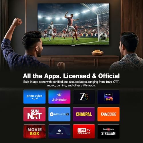 Skywall 101.6 cm (40 inches) Full HD Smart QLED TV 40SWFHS (Black)