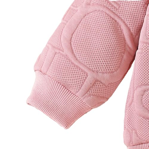 Hopscotch Baby Girls Textured Print Full Sleeves Pink Pant set For Ages (18-24 Months)