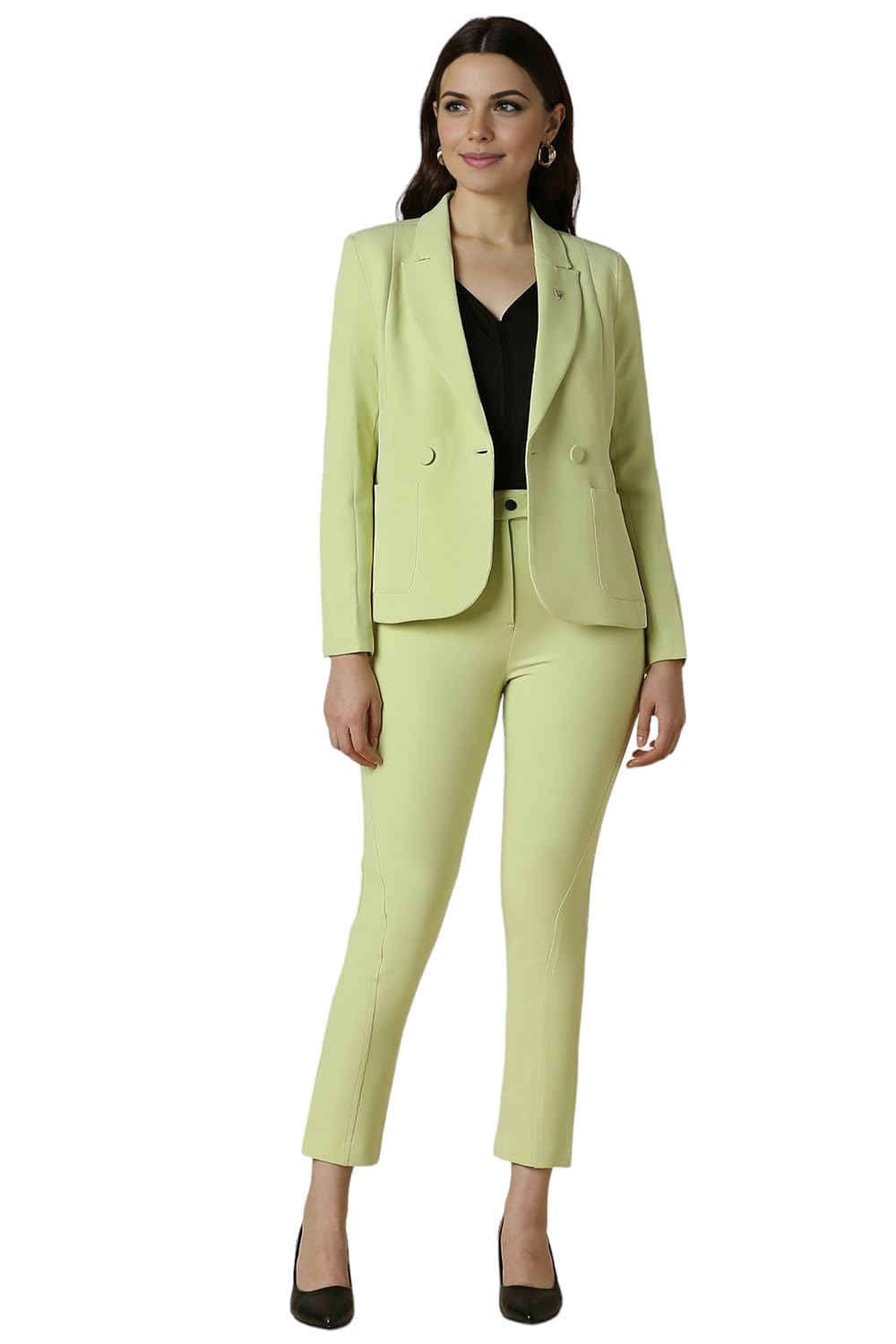 Allen Solly Women's Blazer (AHBZWRGF911342_Green