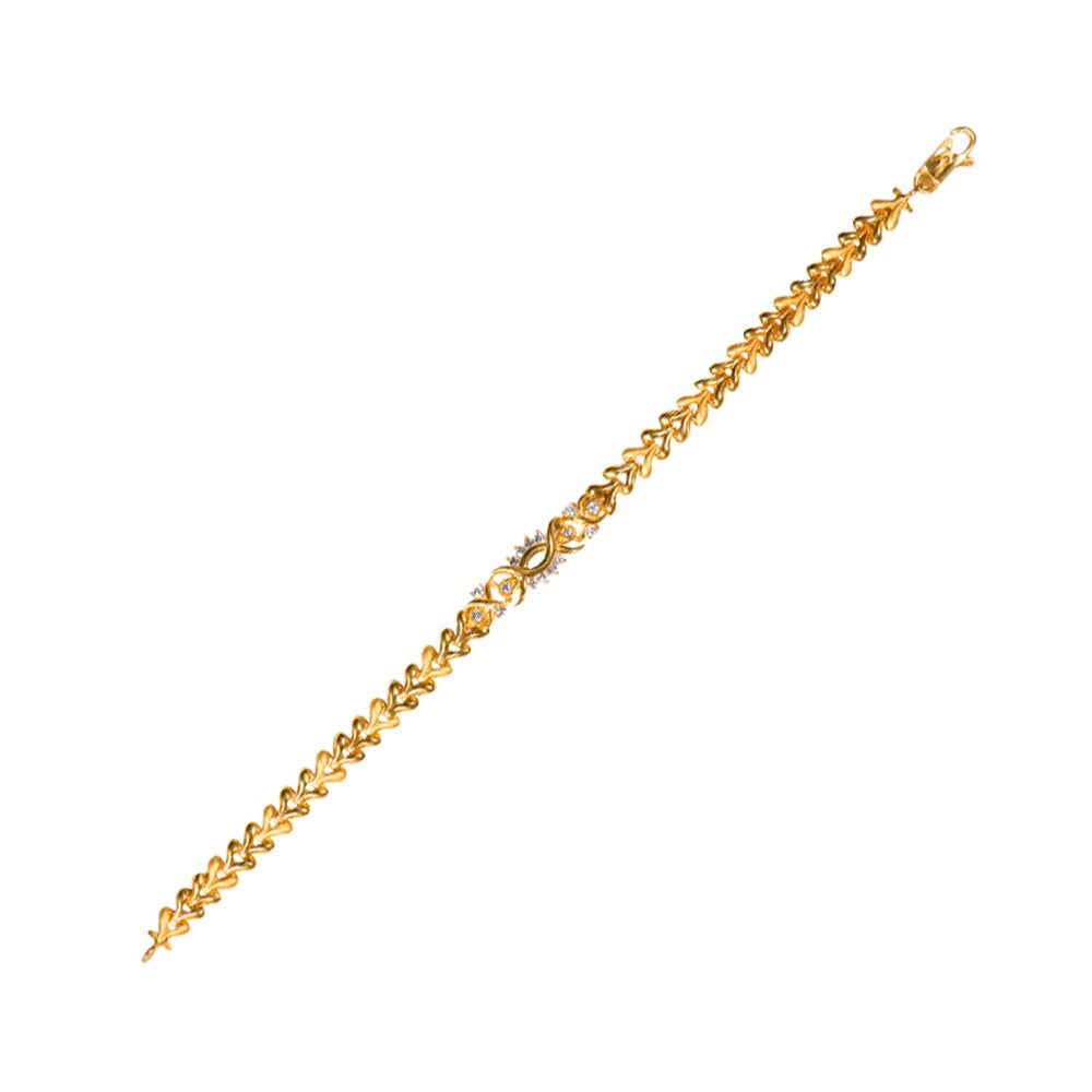 Joyalukkas Impress Collection 22k Yellow Gold Charm Bracelet for Women