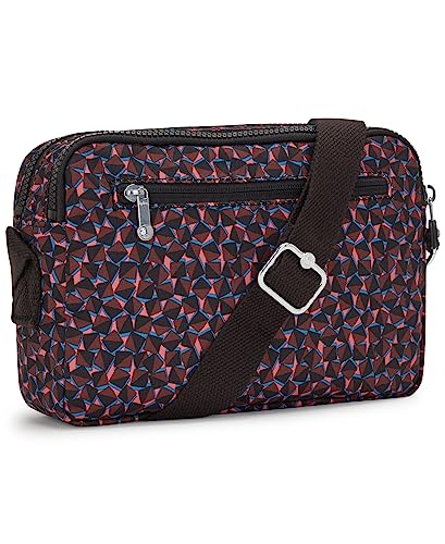 Kipling Women's Abanu M Handbag Happy Squares Print, Happy Squares Print, 9.5'' x 6.75'' x 3.5''