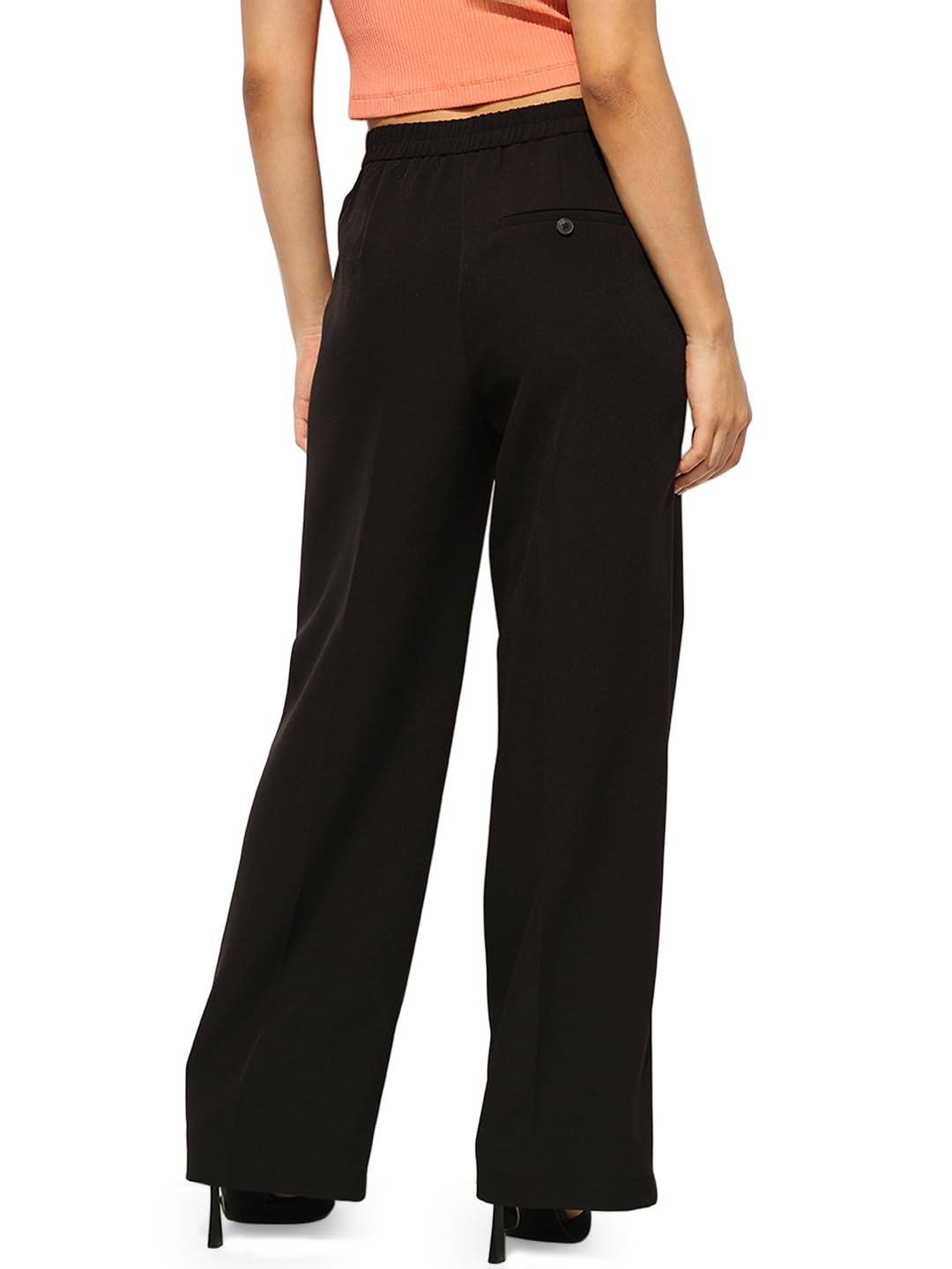 ONLY Women's High-Rise Wide Leg Pants
